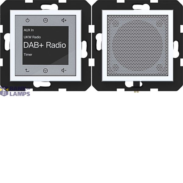 Radio touch DAB+ with loudspeaker, A.x/C.x, light white glossy image 1
