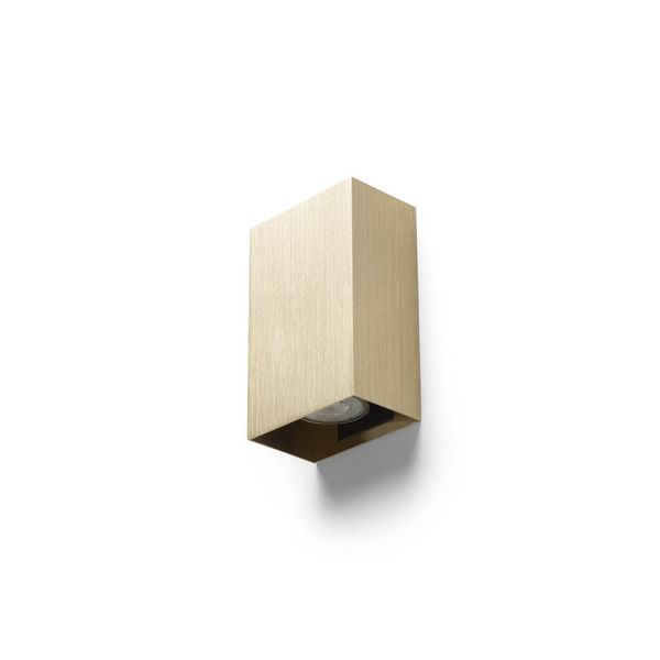 CAPRI RC wall brushed brass 230V LED GU10 2x9W image 1