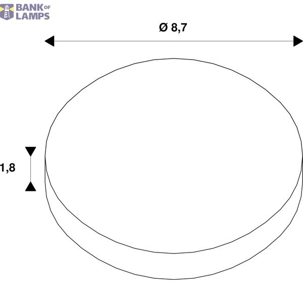 LED PLOT ROUND cover, 4 slots, silver grey image 1