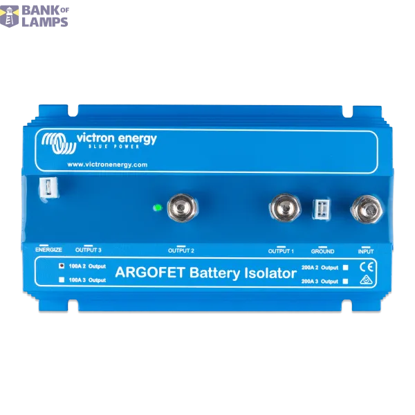 Victron Energy Battery isolators, connectors Argofet 200-2 Two batteries 200A Retail image 1