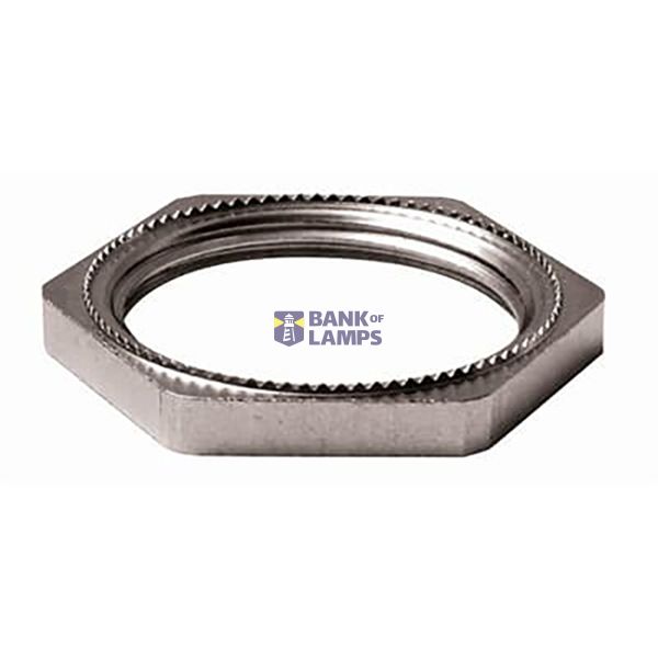 Locknut Earthing ATEX ATEX Nickel Plated Brass M40 Metallic Raw color image 1