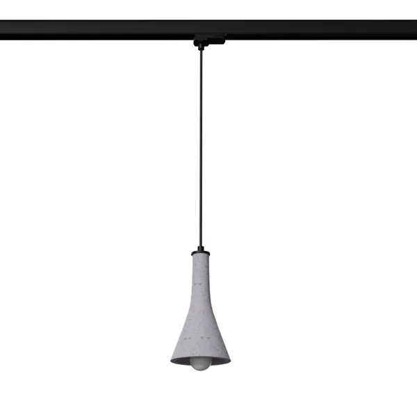 HANGING LAMP 3 PHASE REA BETON E14 3000K 7.5W 620LM BLACK image 1