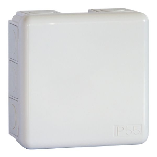 Mureva - installation box U56, IP55, 87/39/87, without terminal block with 10 grommets (IMT34128) image 1