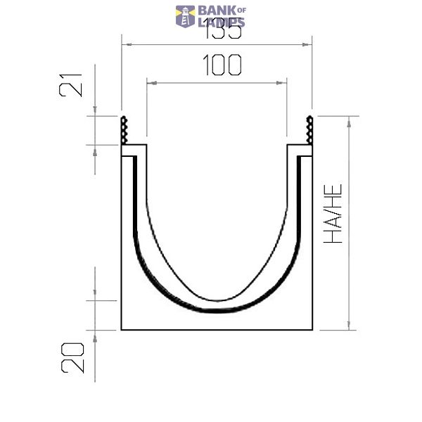 V100S chute, type 9, 1.0m, Multiline Seal in image 2