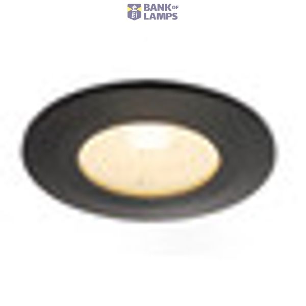 Decorative frame for F-Light downlight,flat,round,black image 3