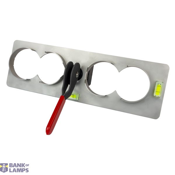 Flush-mounted drilling template 82 mm, 5-gang image 1