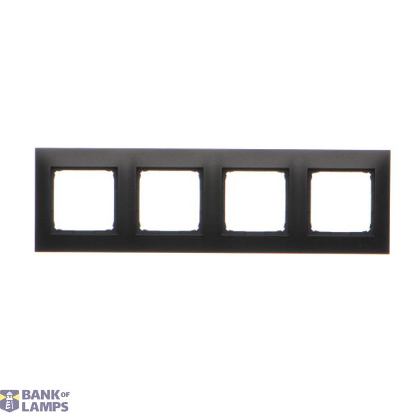 Quadruple frame, black matt image 1