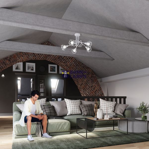 CEILING LAMP ARTEMIS 2 WHITE E14 2X40 IP20 image 6