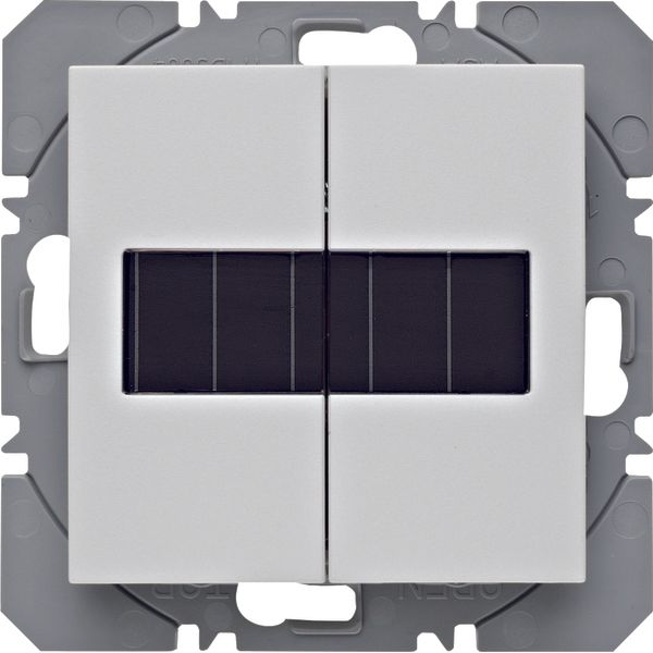 KNX radio wall-transm. 2gang flat solar quickl.,S.1/B.3/B.7,p.white ma image 1
