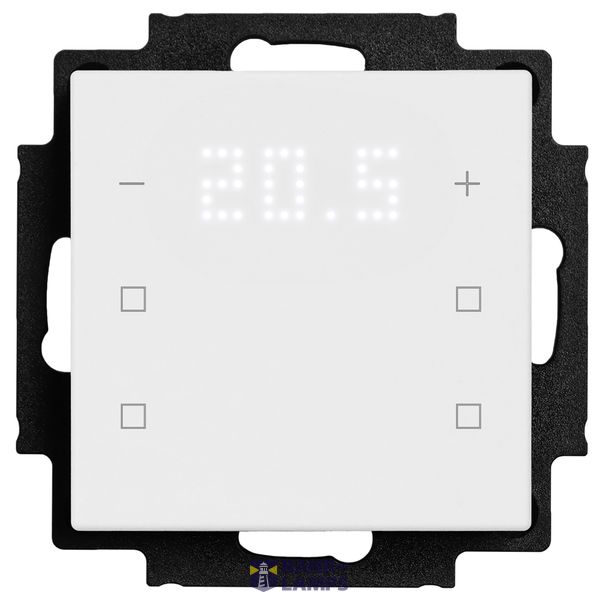 Push button switch, 6-key, 2xtemp., with display, 4 neutral keys, in./out. image 1