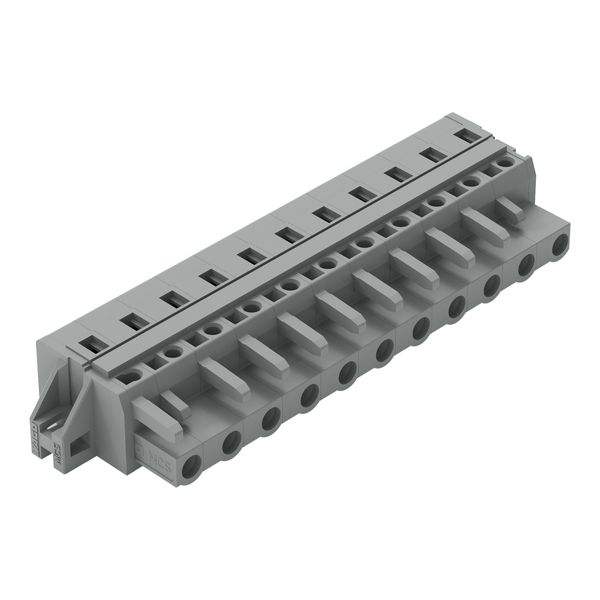 1-conductor female connector CAGE CLAMP® 2.5 mm² gray image 1