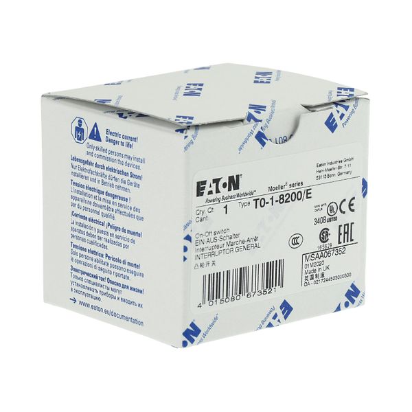 T0-1-8200/E On-Off switch, 1 pole, 20 A, 90 °, flush mounting image 23