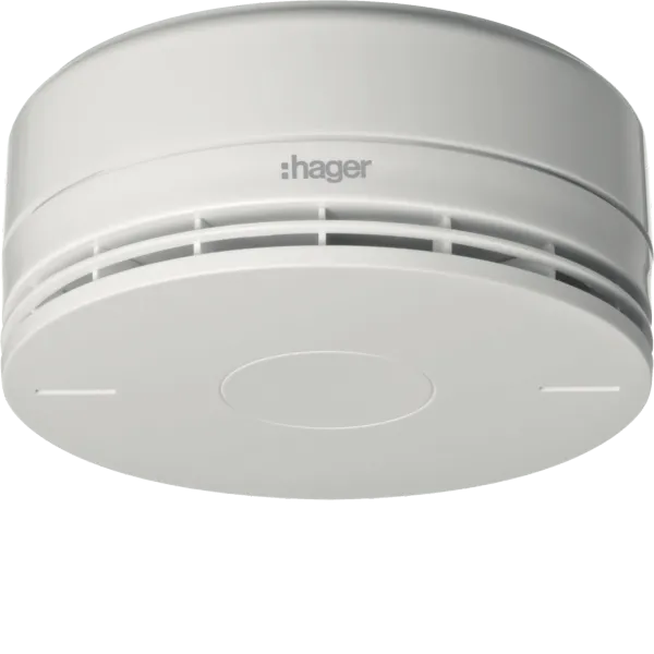 BEKA EN54-7 radio smoke detector, smoke detector with siren, white image 1