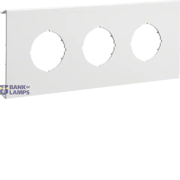 Pre-cut lid 3gang,BR70132,pure white image 1