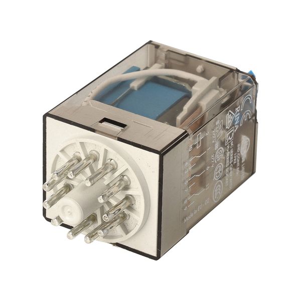 Rel. 3CO 10A/110VDC/Agni/Test button/LED/diode (60.13.9.110.0070) image 4
