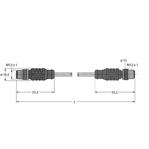 Industrial Ethernet Cable Extension Cable   RSS RSSD 441-2M image 1