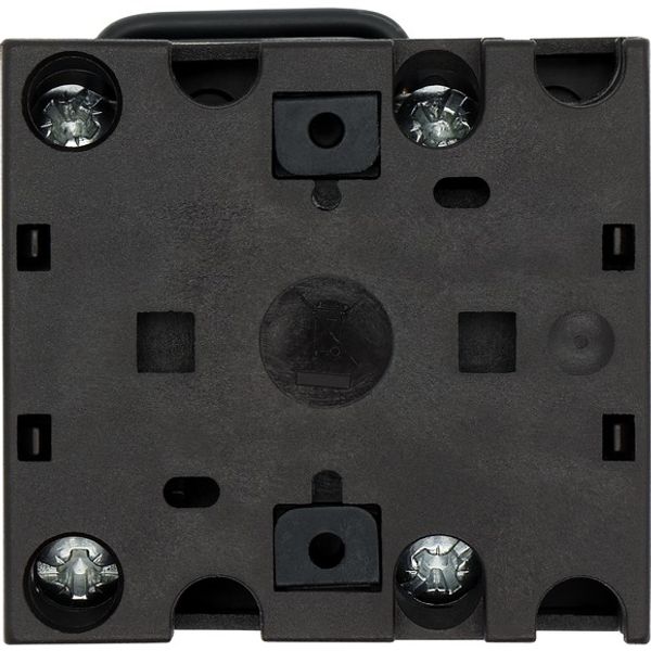 T0-1-102/E/SVB Main switch, T0, 20 A, flush mounting, 1 contact unit(s), 2 pole, Emergency switching off function, With red rotary handle and yellow locking ring image 1