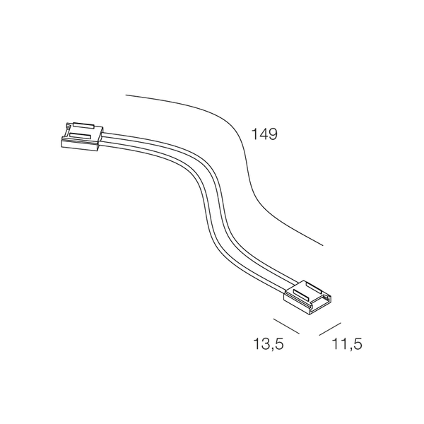 STRIP LED: 2 CONN.+CAVO 238/240LED 10PZ image 1