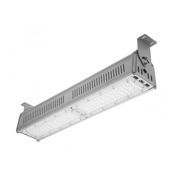 LED luminaire TEKSAS, 100 W, 12000 lm, 4000K, AC100-240V, IP65, 60°x90°, gray image 1