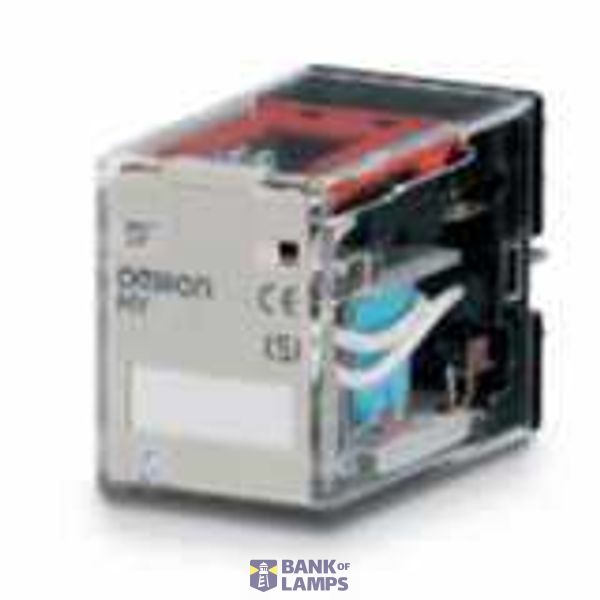 Relay, plug-in, 14-pin, 4PDT, 5 A, mech & LED indicators, coil suppres MYS 4201E image 2
