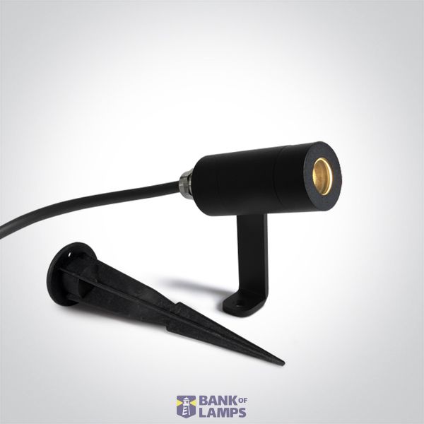 67538A/B/W BLACK GARDEN SPOT 2W WW 700mA IP65 DARK LIGHT image 1