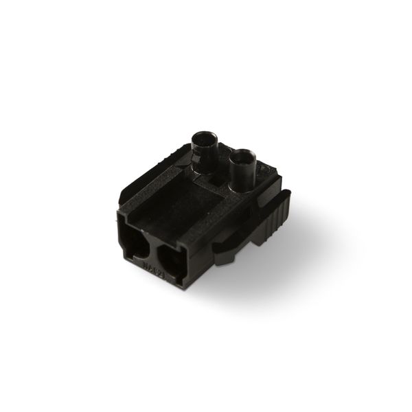 Coupler 2-p plug, blk image 2