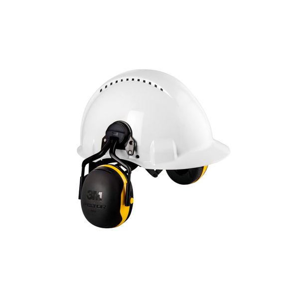 3M™ PELTOR™ Earmuffs, Yellow, Helmet Mounted, X2P5E image 5