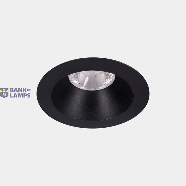 Downlight Play Deco Symmetrical Round Fixed 6.4W LED warm-white 3000K CRI 90 14.3º DALI-2 Black/Black IP54 604lm image 1