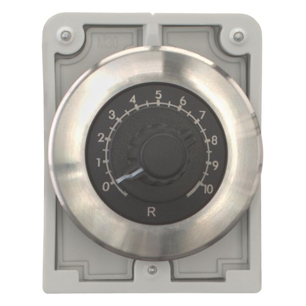 M30I-FR1K Potentiometer, flat front, M30, 30.5 mm, R 1 k„¦, P 0.5 W, Front ring stainless steel image 5