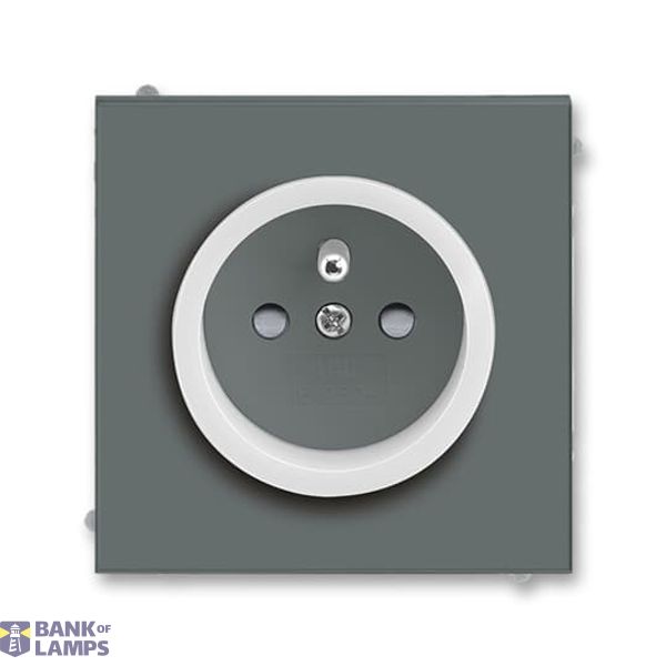 5519M-A02457 61 Socket outlet with earthing pin, shuttered image 1