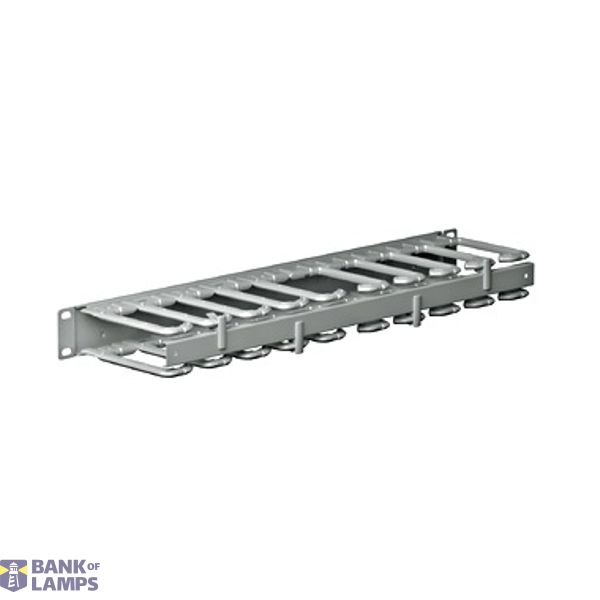 IS-1 cable manager 19" 1U RAL7035 lightgrey image 1