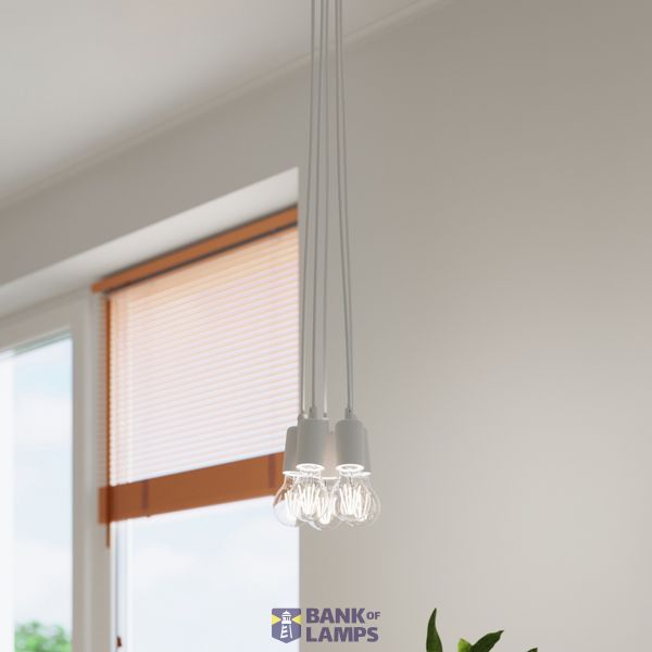 HANGING LAMP DIEGO 5 WHITE E27 5X60W IP20 image 4