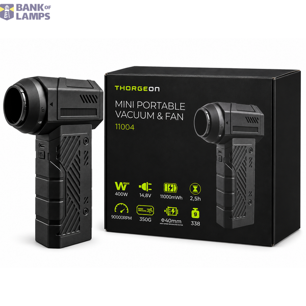 Mini portable Vacuum & Fan 400W, 90000RPM, 111000mWh image 1