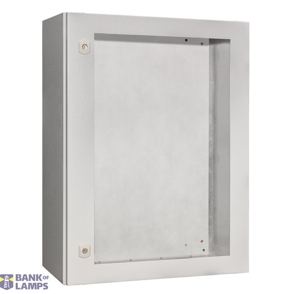 Wall-mounted encl. 1 glazed door IP65, H=600 W=500 D=300 mm image 1