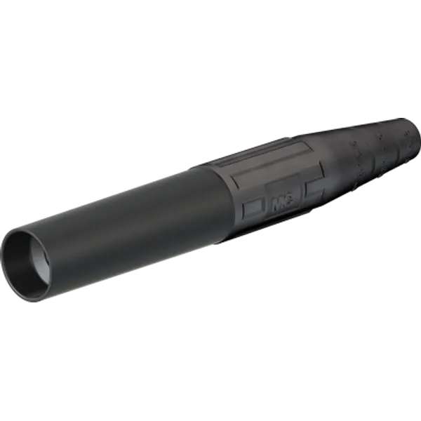 6 mm socket, crimp connection, 10 mm², black, 15.0017-21 image 1