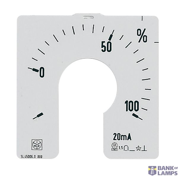 AQ48M - Interchangeable scale for ammeters (by CT) - In: 4÷20mA image 1