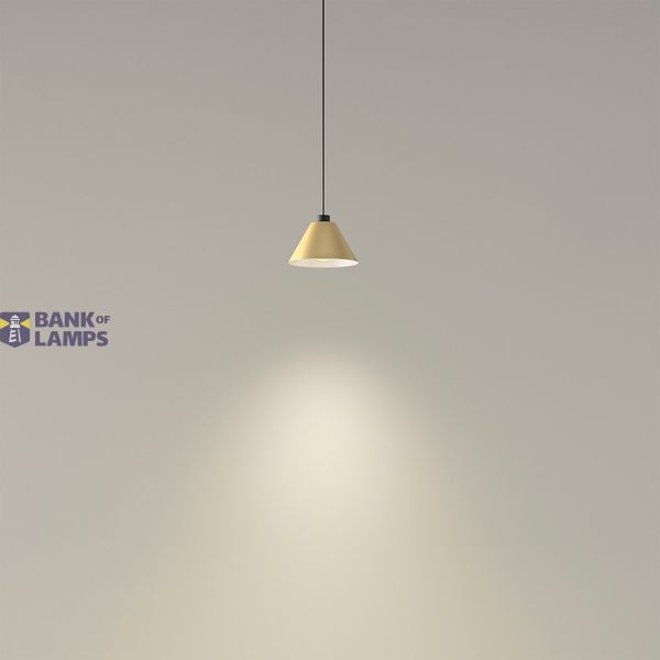 Pendant Deltatrack Conic Cable 2200mm E27 40W Black image 1
