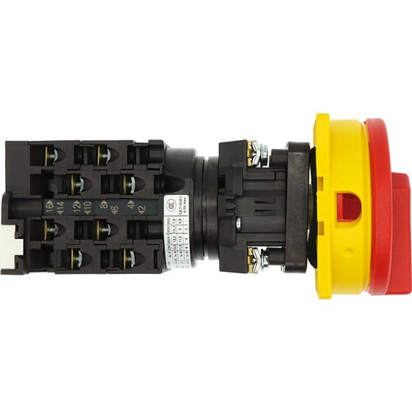T0-4-8344/IVS On-Off switch, T0, 20 A, service distribution board mounting, 4 contact unit(s), 8-pole, with black thumb grip and front plate image 9