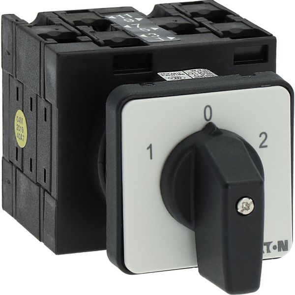 T3-3-8401/E Reversing switches, T3, 32 A, flush mounting, 3 contact unit(s), Contacts: 5, 60 °, maintained, With 0 (Off) position, 1-0-2, Design number 8401 image 32