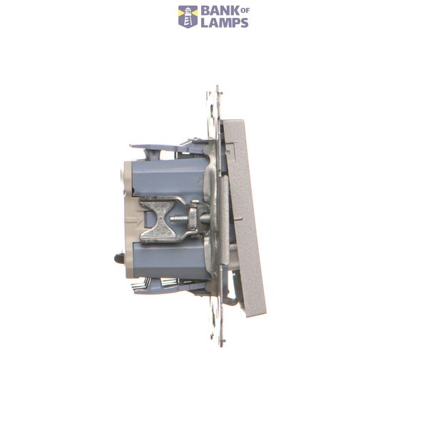 RTV final aerial socket for pass-through socket, (module), Simon 24, IP20, graphite mat image 1
