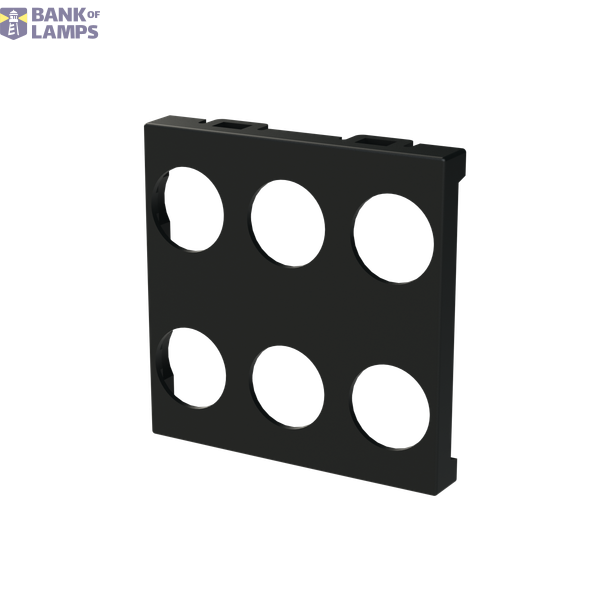 Cover plate - KNX 3-gang sensors - 2M - Matt Black image 2