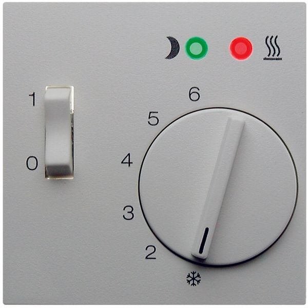 Cen. plate f.thermostat f.+rflr. heat.,pivoted,setting knob,S.1/B.3/B. image 1