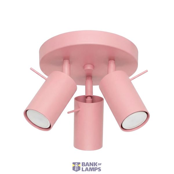 Ceiling lamp RING 3P pink image 2