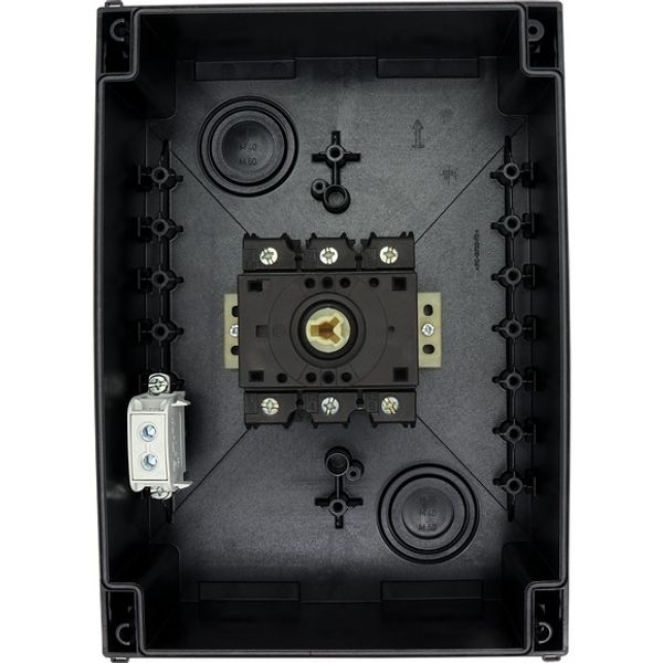 P3-100/I5 On-Off switch, P3, 100 A, surface mounting, 3 pole, with black thumb grip and front plate image 5