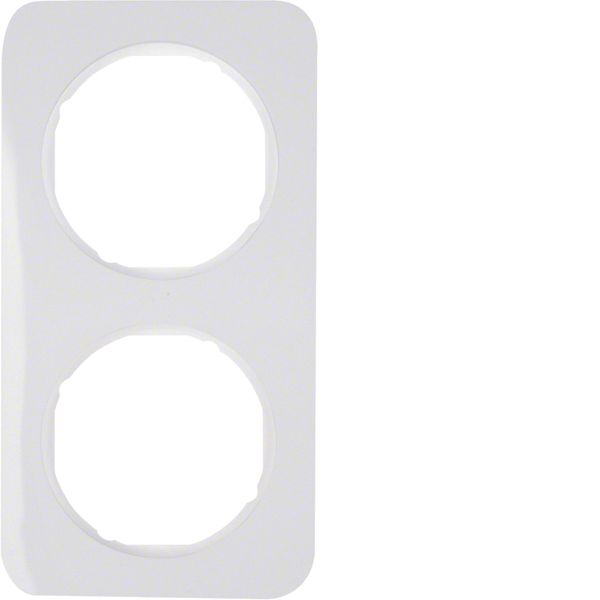 Frame 2gang, R.1, p. white glossy image 1