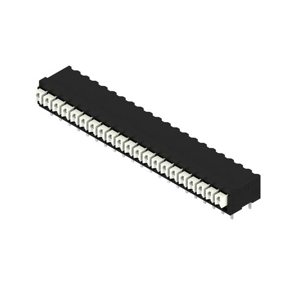 Printed circuit board terminals, 3.50 mm, Number of poles: 21, 90°, Solder pin length (l): 3.5 mm, black, PUSH IN with actuator, Clamping range, max. : 1.5 mm², Tube image 2