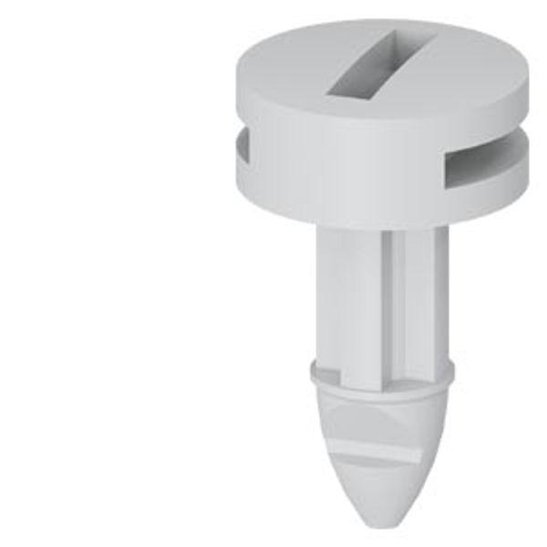 ALPHA DIN quick-release lock screws for front cover made of plastic, RAL 7035 image 1