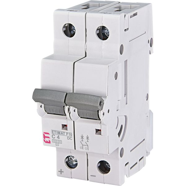 Miniature circuit breaker ETIMAT P10-DC 2P C4 image 1