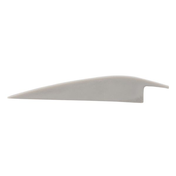 End cap for BC without hole, silver color, 1 pc image 1