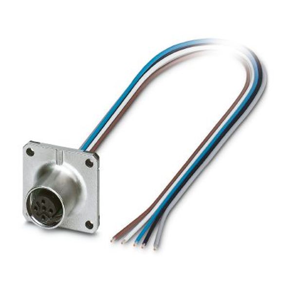 SACC-SQ-M12FSB-5CON-25F/0,5 - Device connector front mounting image 2